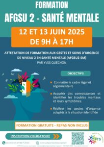 Affiche formation afgsu sante mentale