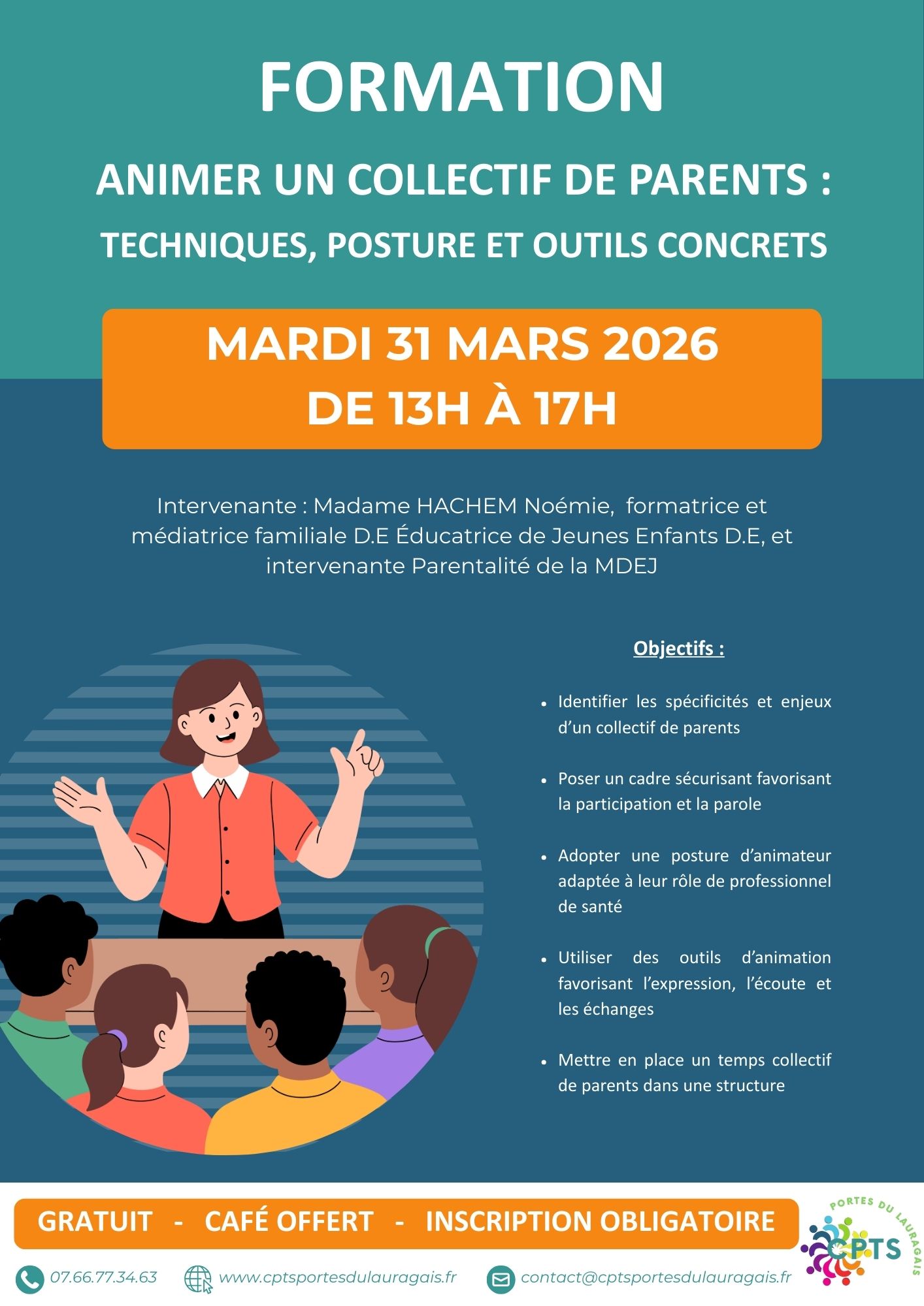Flyer animer un collectif de parents