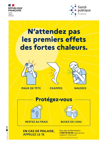 affiche canicule 2025